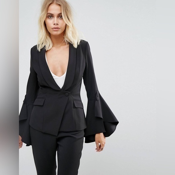 Lavish Alice Jackets & Blazers - 💋 ASOS Lavish Alice Frill Sleeve Fitted Blazer 🧥 2